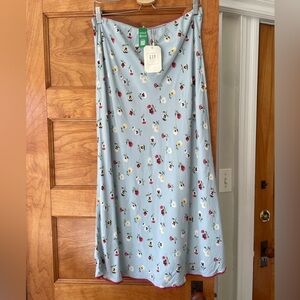 GAP x Doen floral cute midi skirt L